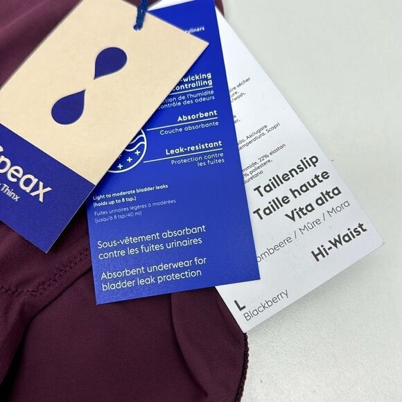 🔥Thinx high waist Incontinence Underwear for Women, Washable Sz L New Panties - Picture 7 of 8